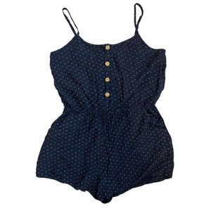 I Love H81 Navy Pattern Romper